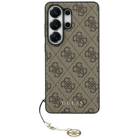 Tok Samsung Galaxy S26 Ultra S948-hoz, Guess, 4G Classic Logo Charm, Barna