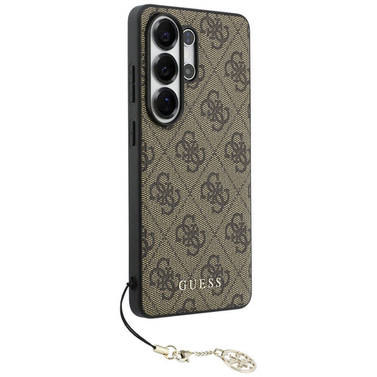 Tok Samsung Galaxy S26 Ultra S948-hoz, Guess, 4G Classic Logo Charm, Barna