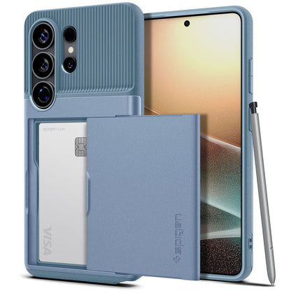 Tok Samsung Galaxy S26 Ultra S948-hoz, Spigen, Slim Armor CS, Kék ACS11225