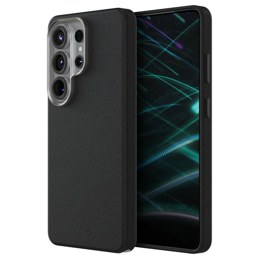 Tok Samsung Galaxy S26 Ultra S948-hoz, UNIQ, Lyden Leatherette, Fekete