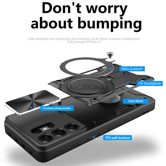 Tok Samsung Galaxy S26 Ultra-hoz, Techsuit, CamGuard Pro, Arany Rózsaszín