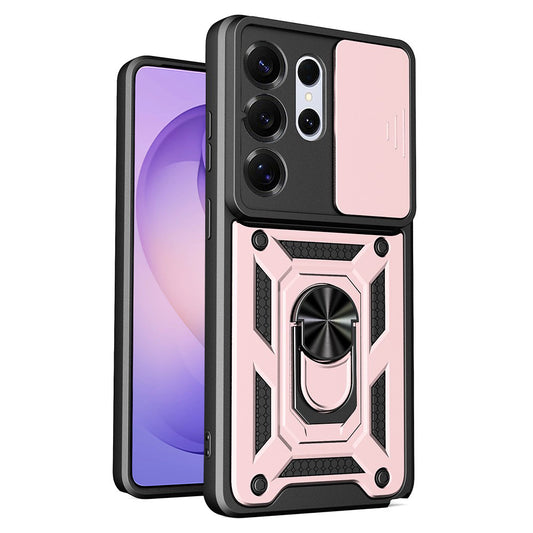 Tok Samsung Galaxy S26 Ultra-hoz, Techsuit, CamShield, Arany Rózsaszín