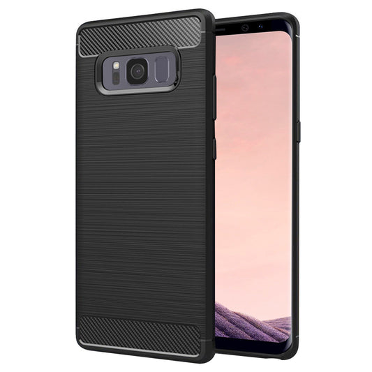 Tok Samsung Galaxy S8+ G955-hez, Techsuit, Karbon, Fekete