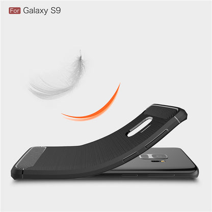 Tok Samsung Galaxy S9 G960-hoz, Techsuit, Karbon, Fekete