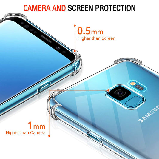 Samsung Galaxy S9 G960 tok, Techsuit, Ütésálló Átlátszó, Átlátszó