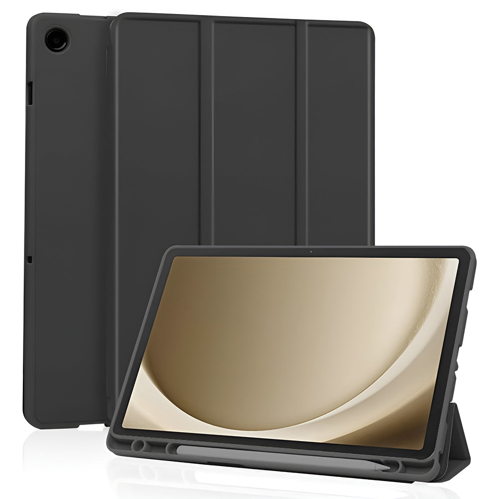 Tok Samsung Galaxy Tab A11+ / Tab A9+ készülékhez, Techsuit, Flex Trifold, Fekete