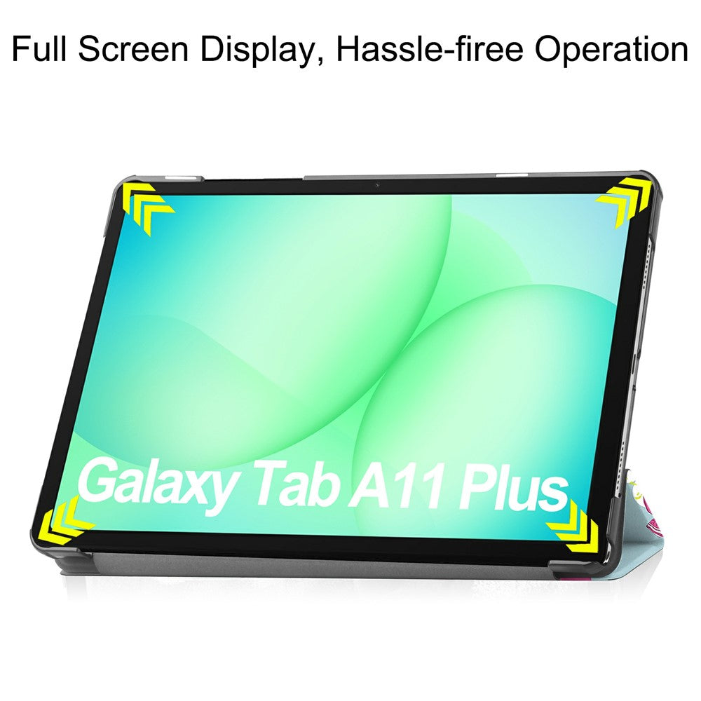 Tok Samsung Galaxy Tab A11+ / Tab A9+ készülékhez, Techsuit, FoldPro Unicorn, Többszínű
