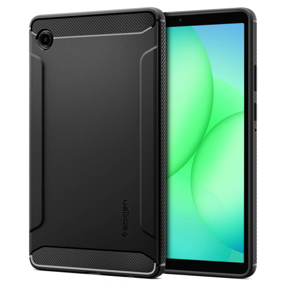 Tok Samsung Galaxy Tab A11-hez, Spigen, Rugged Armor, Matt Fekete