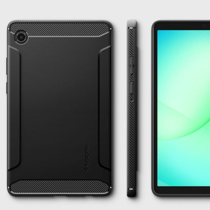 Tok Samsung Galaxy Tab A11-hez, Spigen, Rugged Armor, Matt Fekete