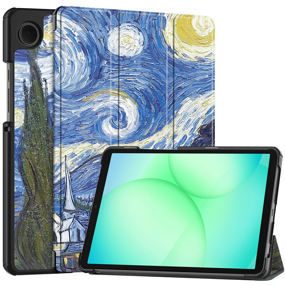 Tok Samsung Galaxy Tab A11 / Tab A9-hez, Techsuit, FoldPro Starry Night Új Modell, Többszínű