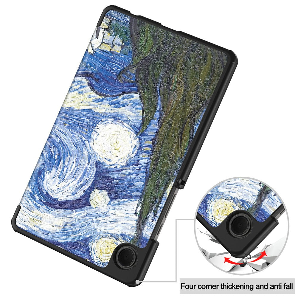 Tok Samsung Galaxy Tab A11 / Tab A9-hez, Techsuit, FoldPro Starry Night Új Modell, Többszínű