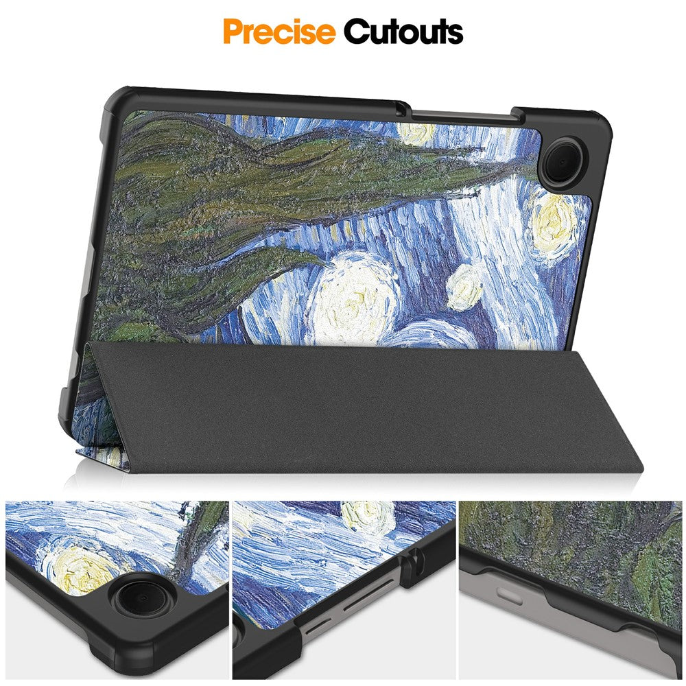 Tok Samsung Galaxy Tab A11 / Tab A9-hez, Techsuit, FoldPro Starry Night Új Modell, Többszínű