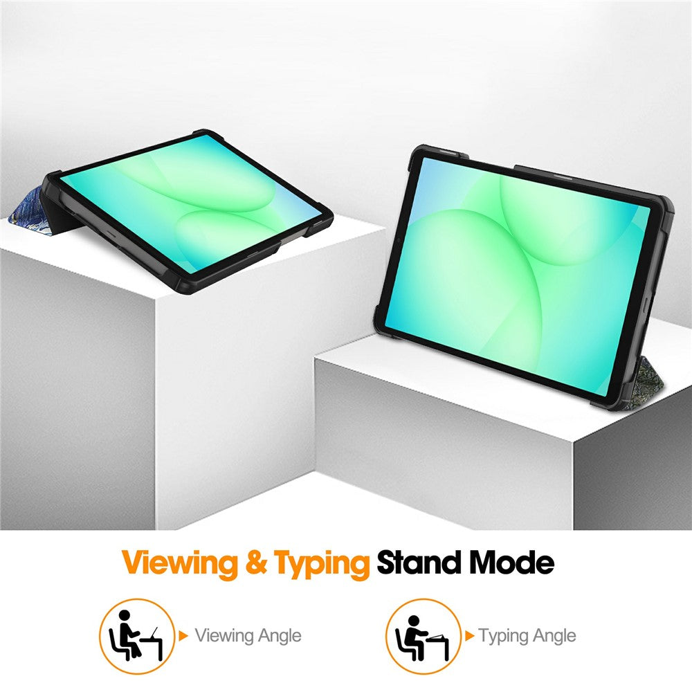 Tok Samsung Galaxy Tab A11 / Tab A9-hez, Techsuit, FoldPro Starry Night Új Modell, Többszínű