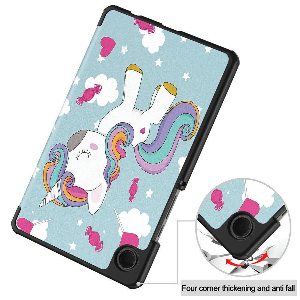 Tok Samsung Galaxy Tab A11 / Tab A9-hez, Techsuit, FoldPro Unicorn Új Modell, Többszínű