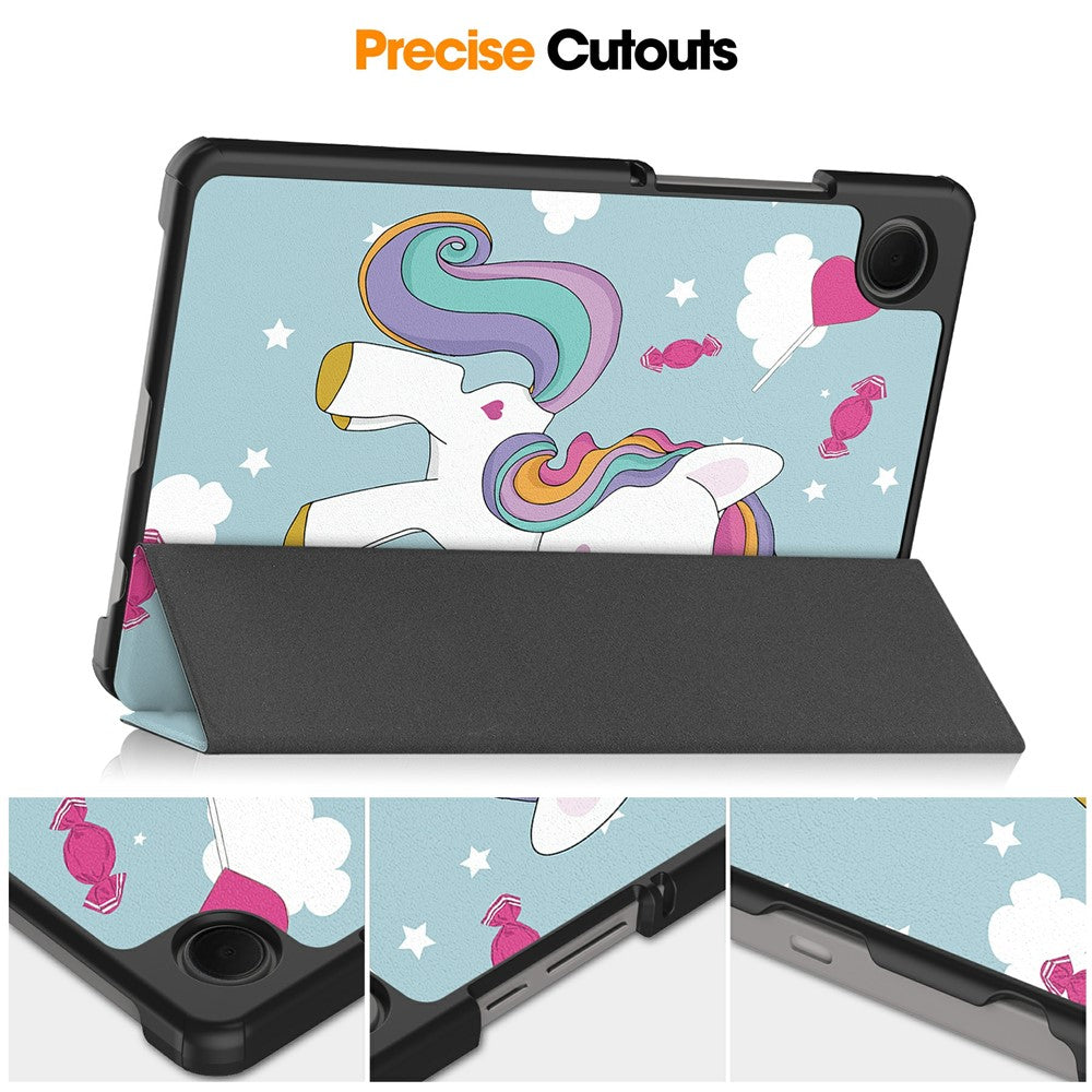 Tok Samsung Galaxy Tab A11 / Tab A9-hez, Techsuit, FoldPro Unicorn Új Modell, Többszínű