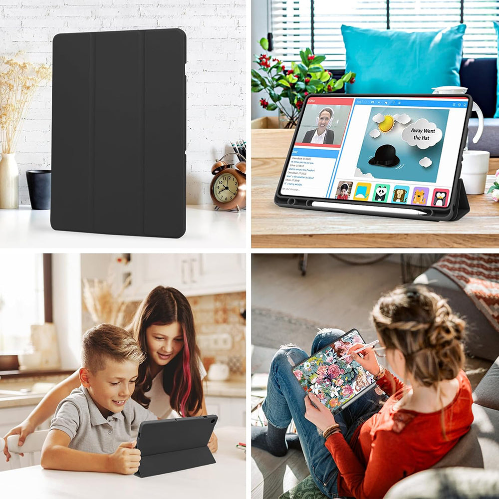 Tok Samsung Galaxy Tab A11+ / Tab A9+ készülékhez, Techsuit, Flex Trifold, Kék