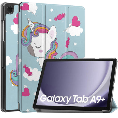 Tok Samsung Galaxy Tab A9+ készülékhez, Techsuit, FoldPro Unicorn, Többszínű