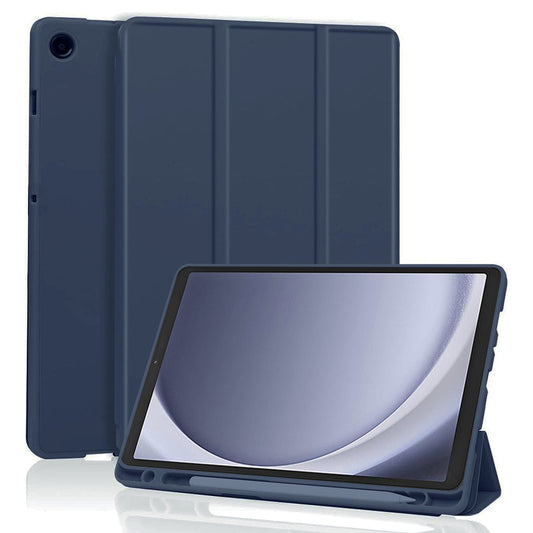 Tok Samsung Galaxy Tab A11 / Tab A9-hez, Techsuit, Flex Trifold, Tengerészkék