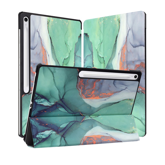 Tok Samsung Galaxy Tab S10 FE+ készülékhez, Techsuit, FoldPro Green Time, Többszínű