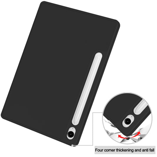 Tok Samsung Galaxy Tab S10 FE / Tab S9 FE / Tab S9 készülékhez, Techsuit, Flex Trifold, Fekete
