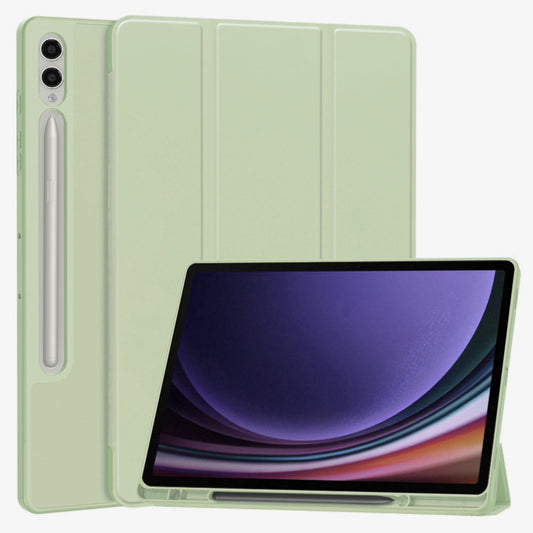 Tok Samsung Galaxy Tab S10+ / Tab S9 FE+ / Tab S9+ készülékhez, Techsuit, Flex Trifold, Matcha zöld