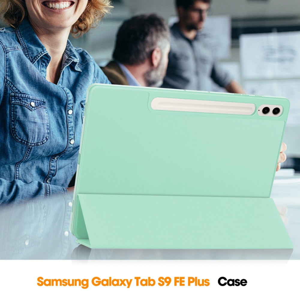Tok Samsung Galaxy Tab S10 Ultra / Tab S9 Ultra számára, Techsuit, Flex Trifold, Szürke