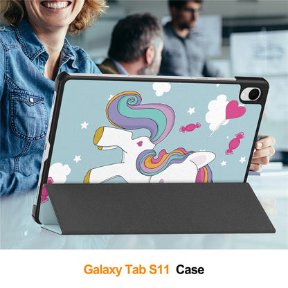 Tok Samsung Galaxy Tab S11-hez, Techsuit, FoldPro Unicorn, Többszínű