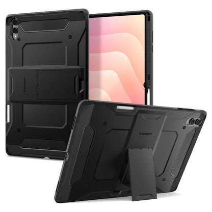 Tokozás a Samsung Galaxy Tab S11 Ultra-hoz, Spigen, Tough Armor, Fekete