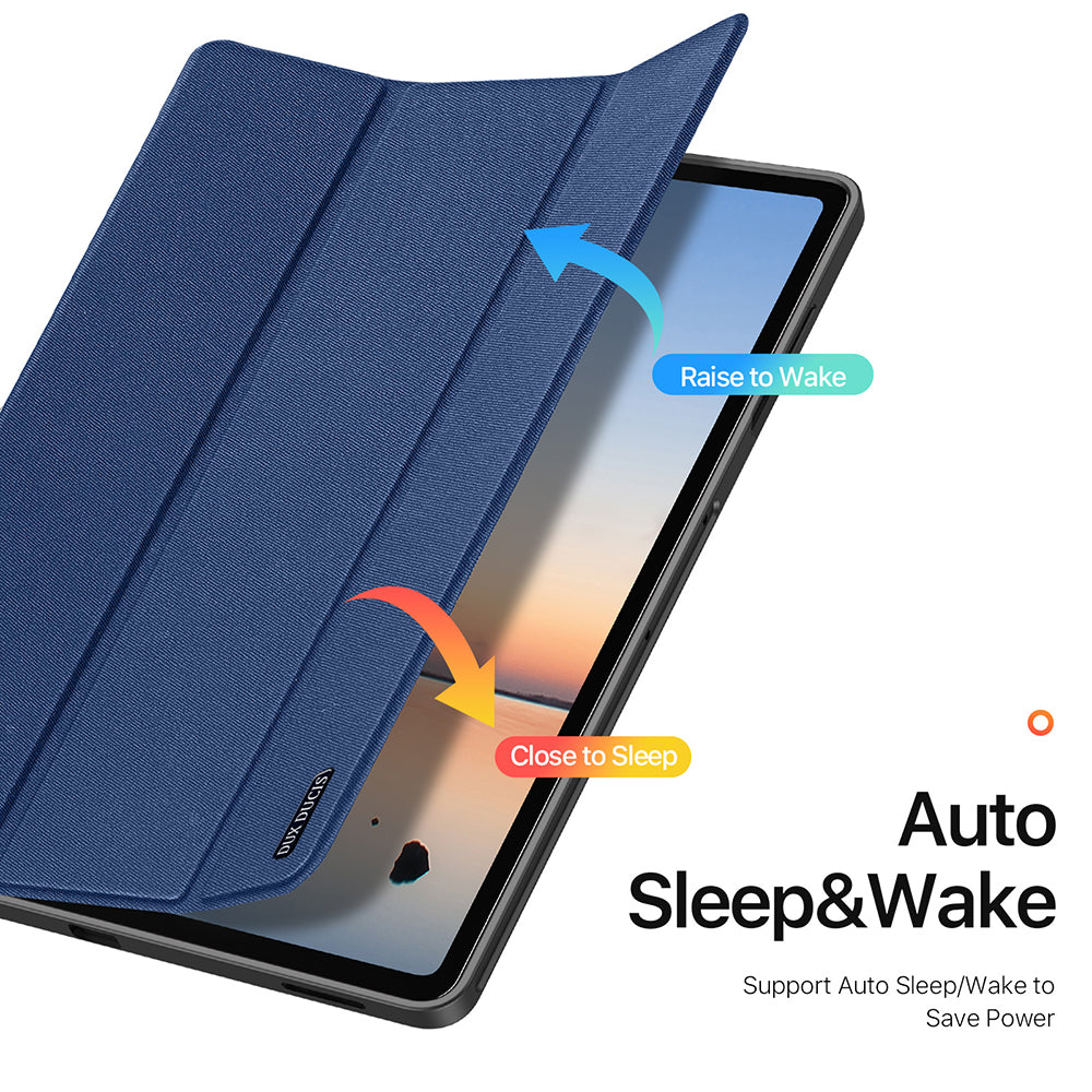 Tok a Samsung Galaxy Tab S12 Plus készülékhez, DUX DUCIS, Domo tolltartóval, kék