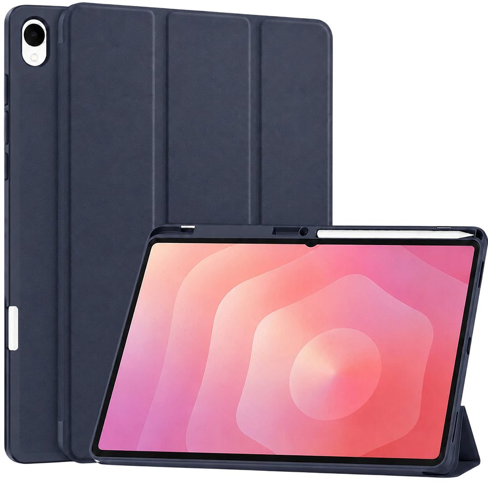 Tok Samsung Galaxy Tab S12 Plus-hoz, Techsuit, Flex Trifold, Sötétkék