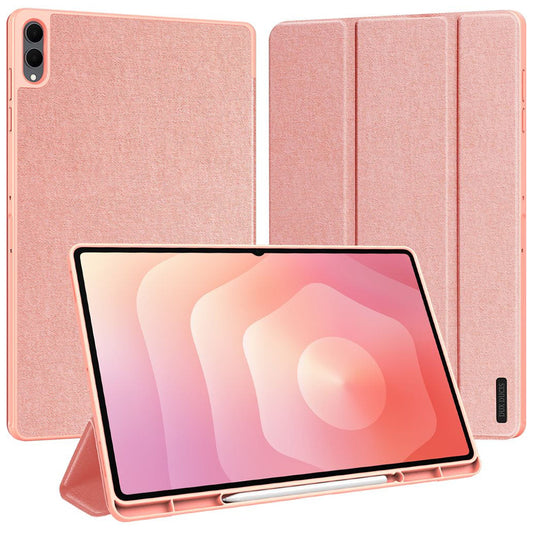Tok Samsung Galaxy Tab S12 Ultra / Tab S11 Ultra készülékhez, DUX DUCIS, Domo tolltartóval, rózsaszín