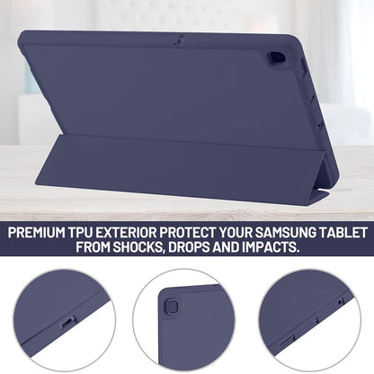 Tok Samsung Galaxy Tab S6 Lite (2024) / Tab S6 Lite (2022) / Tab S6 Lite (2020) készülékhez, Techsuit, Flex Trifold, Tengerészkék