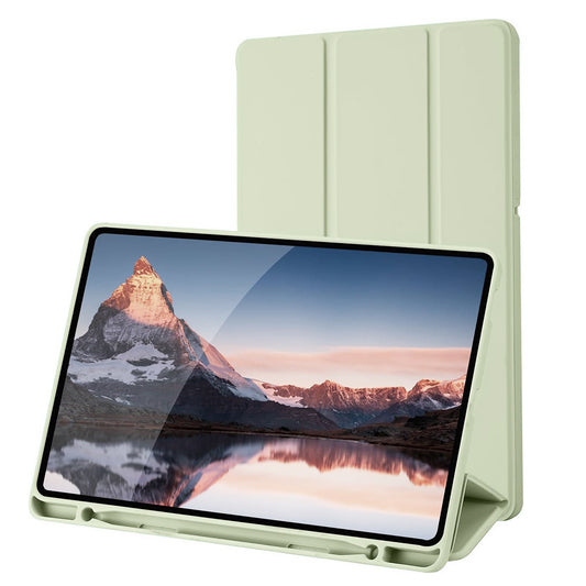 Tok Samsung Galaxy Tab S6 Lite (2024) / Tab S6 Lite (2022) / Tab S6 Lite (2020) készülékhez, Techsuit, Flex Trifold, Matcha zöld