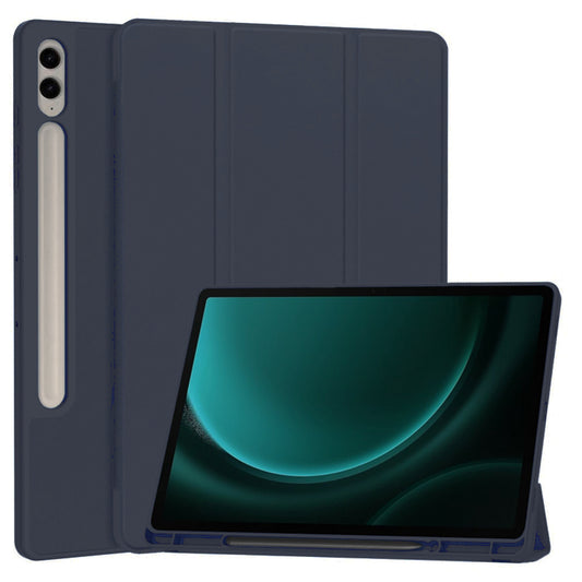 Tok Samsung Galaxy Tab S9 FE+ készülékhez, Techsuit, Flex Trifold, Tengerészkék