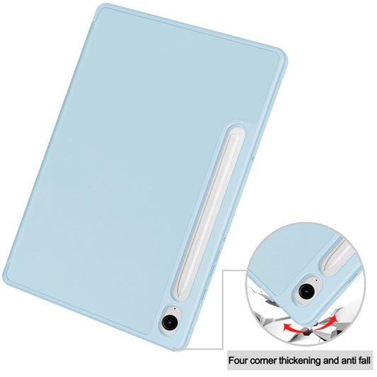 Tok Samsung Galaxy Tab S9 FE / Tab S9 / Tab S10 FE készülékhez, Techsuit, Flex Trifold, Kék
