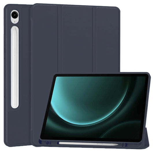 Tok Samsung Galaxy Tab S9 FE / Tab S9 / Tab S10 FE készülékhez, Techsuit, Flex Trifold, Tengerészkék