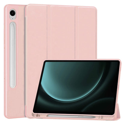 Tok Samsung Galaxy Tab S9 FE / Tab S9 / Tab S10 FE készülékhez, Techsuit, Flex Trifold, Rózsaszín