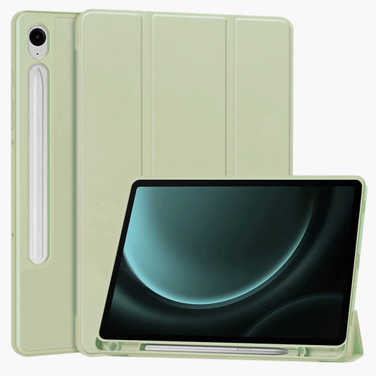 Tok Samsung Galaxy Tab S9 FE / Tab S9 / Tab S10 FE készülékhez, Techsuit, Flex Trifold, Matcha zöld
