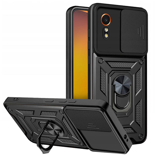 Tok Samsung Galaxy Xcover7 G556-hoz, Techsuit, CamShield, Fekete