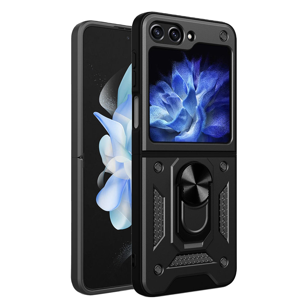 Tok Samsung Galaxy Z Flip5 F731-hez, Techsuit, CamShield, Fekete