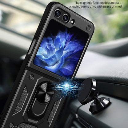 Tok Samsung Galaxy Z Flip5 F731-hez, Techsuit, CamShield, Fekete
