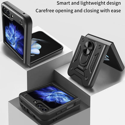 Tok Samsung Galaxy Z Flip5 F731-hez, Techsuit, CamShield, Fekete
