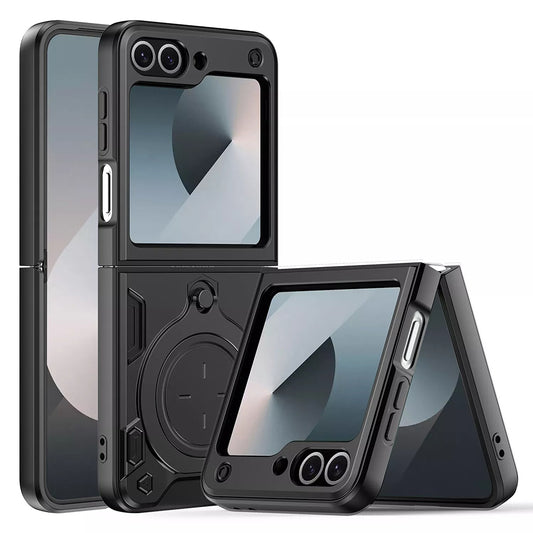 Tok Samsung Galaxy Z Flip7 FE F761 / Z Flip6 F741 készülékhez, Techsuit, CamGuard Pro, Fekete