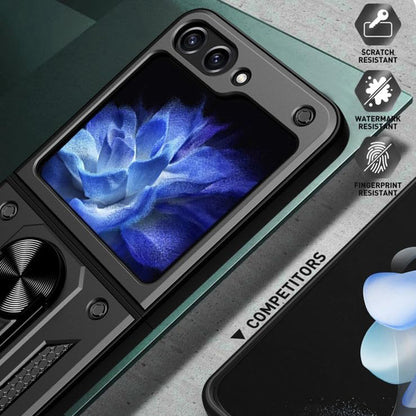 Tok Samsung Galaxy Z Flip7 FE F761 / Z Flip6 F741, Techsuit, CamShield, Fekete