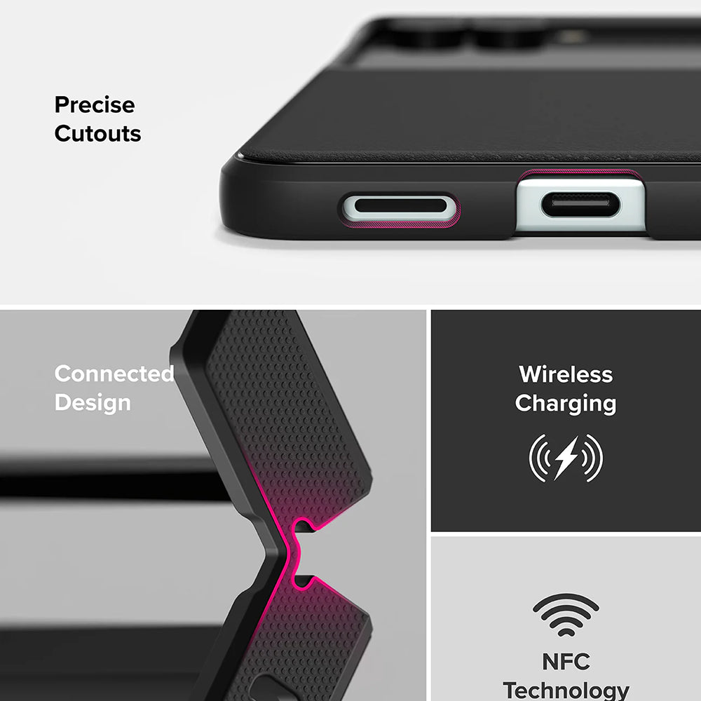 Case for Samsung Galaxy Z Flip7 F766, Ringke, Onyx, Black