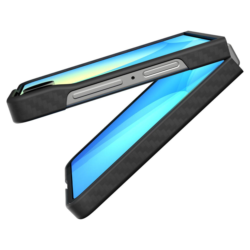 Tok Samsung Galaxy Z Flip7 F766-hoz, Spigen, Air Skin, Fekete ACS09564