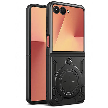 Tok Samsung Galaxy Z Flip7 F766-hez, Techsuit, CamGuard Pro, Fekete