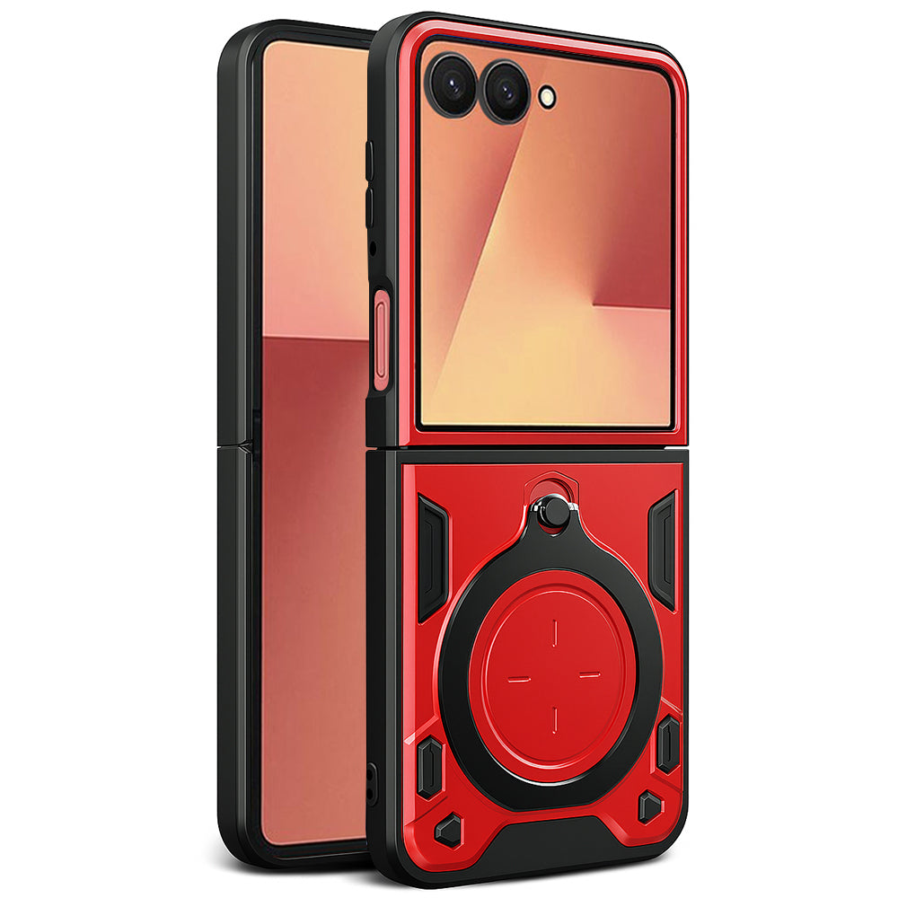 Tok Samsung Galaxy Z Flip7 F766-hez, Techsuit, CamGuard Pro, Piros