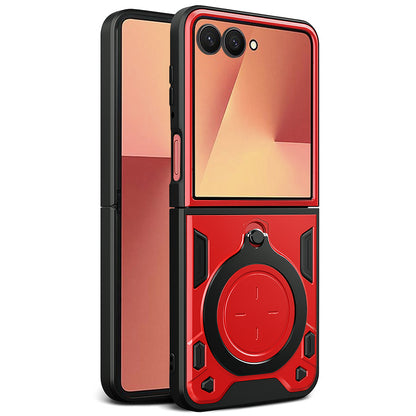 Tok Samsung Galaxy Z Flip7 F766-hez, Techsuit, CamGuard Pro, Piros