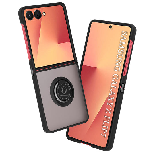 Tok Samsung Galaxy Z Flip7 F766-hez, Techsuit, Glinth, Fekete